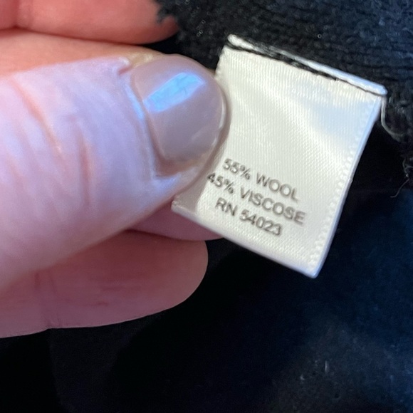 BANANA REPUBLIC little dress 55% black wool size 4 - Picture 6 of 9